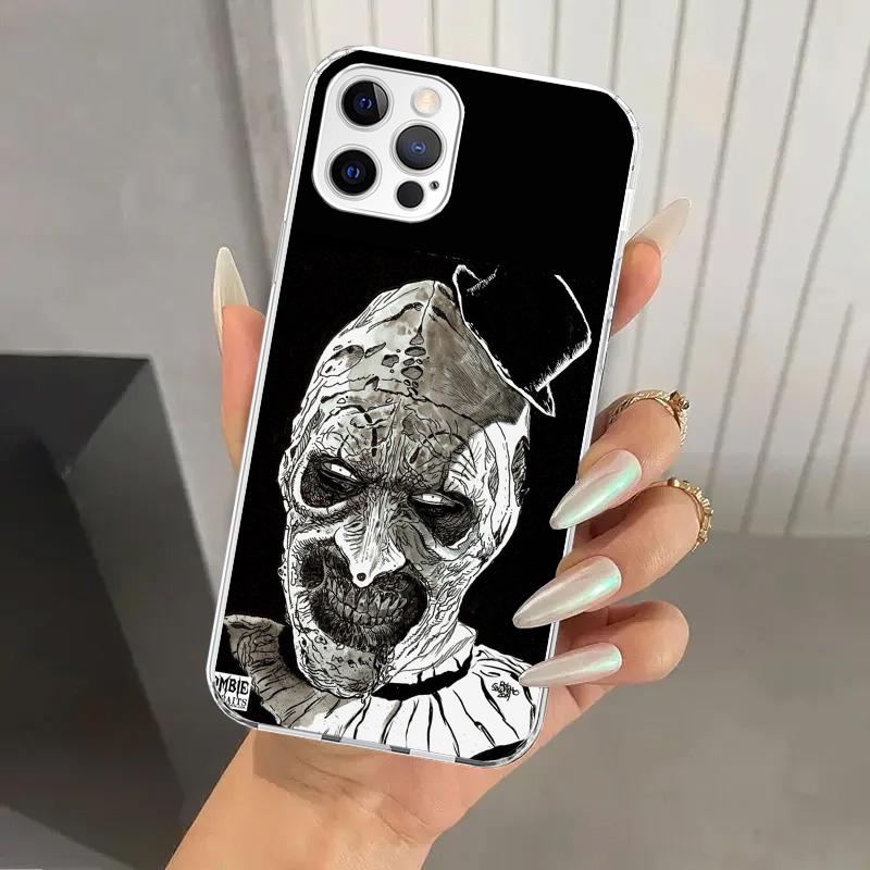 Horror Movie Terrifier Phone Case for Iphone 17 Air 16 15 Plus 14 13 Mini 12 11 Pro Max 16E 7 8 SE 2020 Soft Funda Print Shell 1