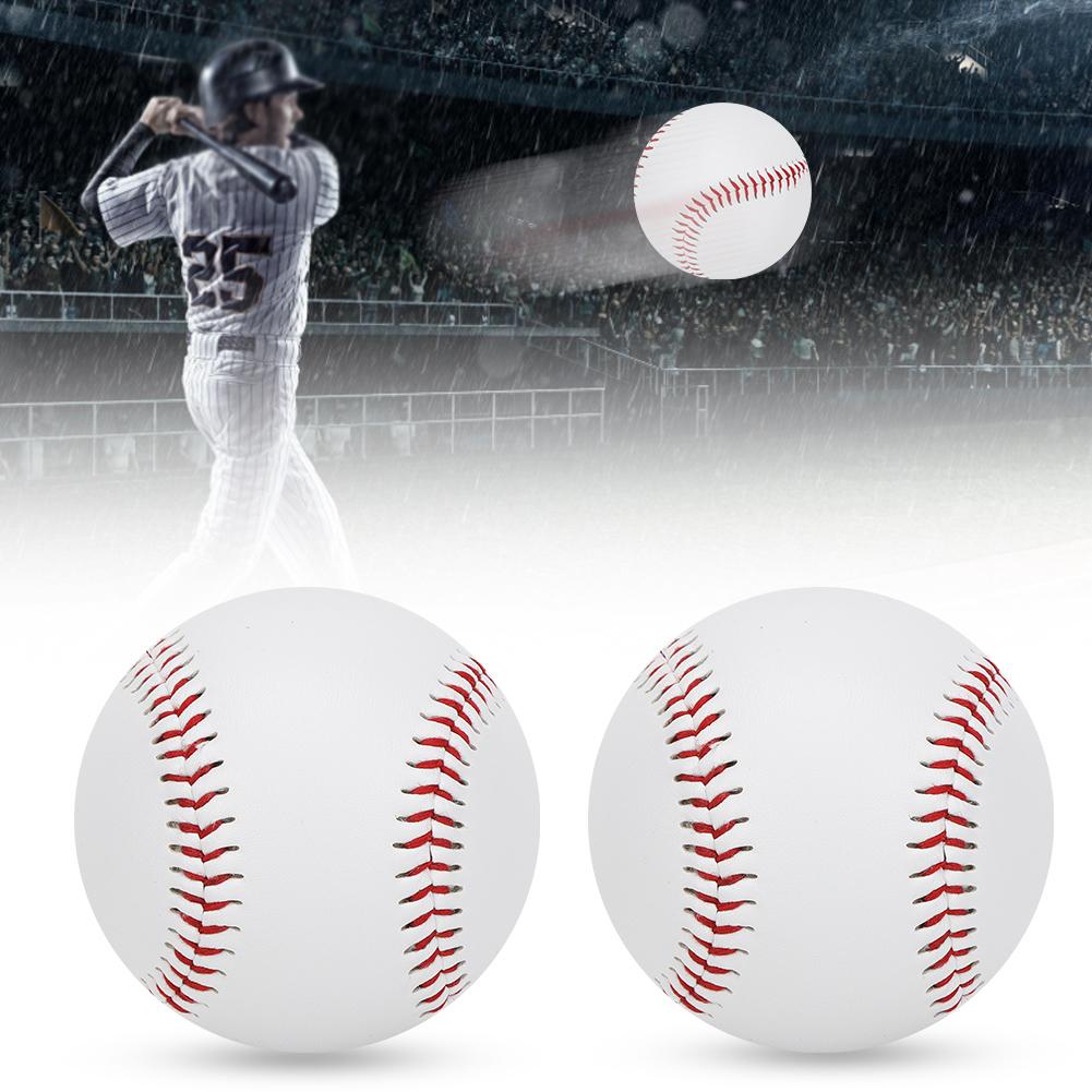 2 Stück PU Elastisch Weich Gefüllt Trainings Verschleißfest Baseball Schlagtraining Softball Legierung Schläger Treffer Weicher Baseball