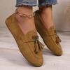 Fashion Women Flats Outdoor Tassels Flat Sneakers Women Comfortable Vacation Loafers Round Toe Walking Shoes Ladies Zapatos De Mujer
