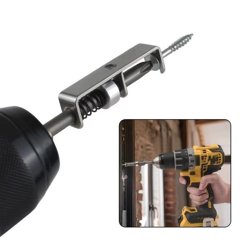 Magnetic Screw Holder with Spring Guide for 1/4" Screwdrivers