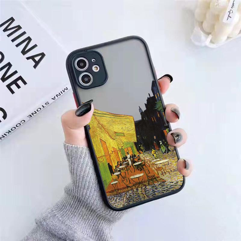 For Coque iphone 17 16 15 14 11 12 13 Pro Max Mini X XR XS 16 Plus Phone Cases Art Van Gogh Oil Painting Soft Shockproof Covers