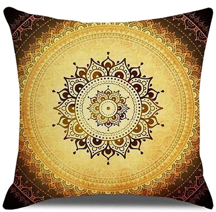 

Индийский дурман, чехол для подушки, льняная наволочка, украшение для дома, гостиная, спальня, диван, автомобиль 40X40CM