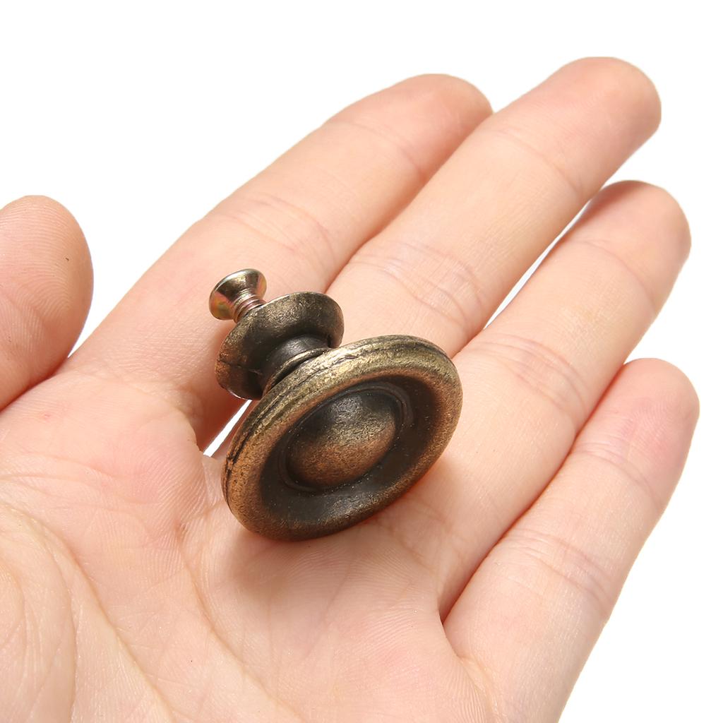 10Pcs Antike Messing Knöpfe Griffe Küche Schlafzimmer Türen Schrank Schubladen