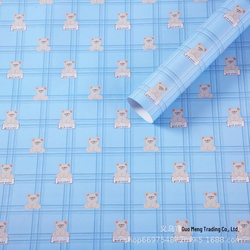 Festive Floral Kraft Wrapping Paper for Christmas & Birthday Gifts