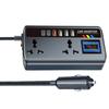 12V/24V To 220V Car Inverter Digital Display High Power Car Inverter Socket Smart with 6 USB Ports Automotive Charger Inverter