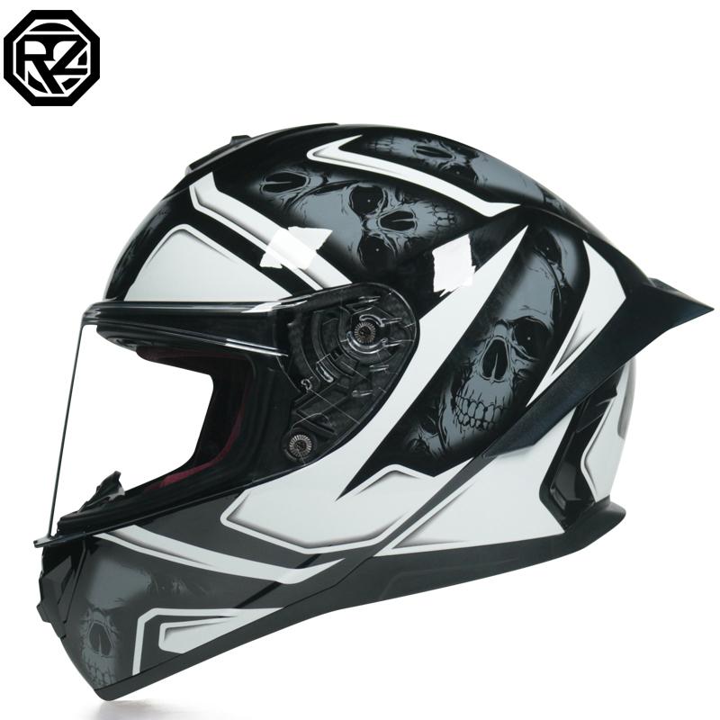 ORZ-966-Full Coverage Motorbike Helmet Single Lens DOT Standard High Toughness Shell Daily Street Riding Protection Helmet