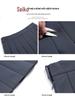 Gray Korean-Style High-Waisted Pleated Midi Skirt for Petite Women: Spring/Autumn A-Line Umbrella Design