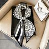 Art French Polka Dot Long Silk Scarf Femininity Versatile High Sense Spring and Autumn New with Shirt Scarf Belt