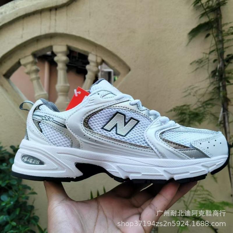 Schoenen 530 Lage Top Ademend Veelzijdig Slijtvast Retro Sneakers Schokabsorberend Hardloopschoenen 41.5 white