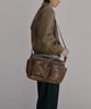 Conceptide [Renewal Ver] Minimal Leather Dual Pocket Shoulder Bag_Brown