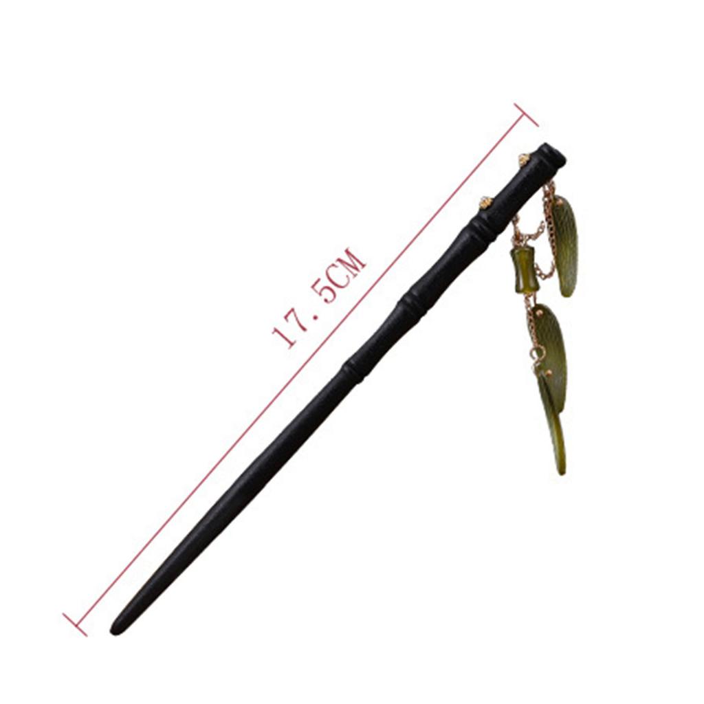 Chinese Style Hair Stick Hairpin Handmade Wood Headpiece Updo Hair Styling Tool for Women Girls Party Head Decor