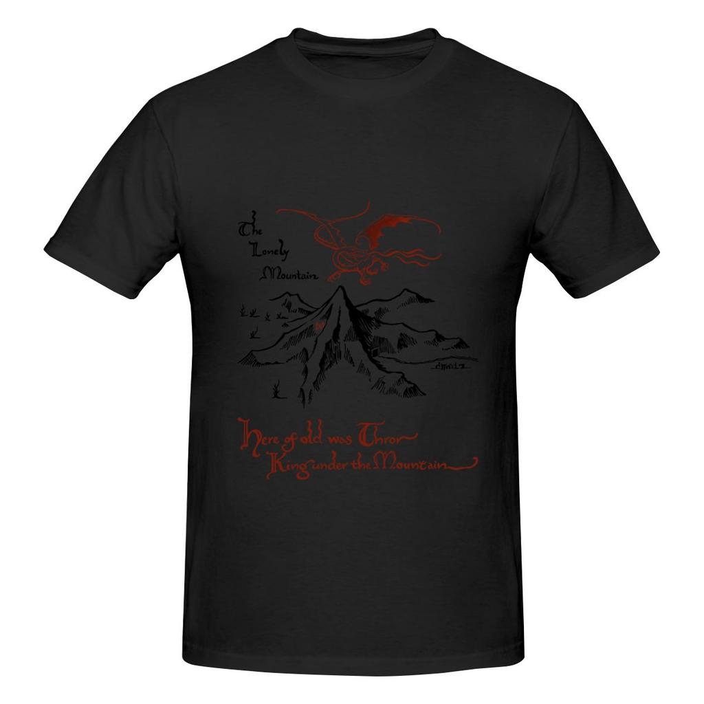 The Lonely Mountain Slimming Tshirt Basic Commuting Commuting Essential Short Sleeve