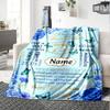 75Th Birthday Celebration Blanket Personalized Name Soft Warm And Versatile For Sofa Bed Office And Travel Machine Washable Comfortable In All Seasons