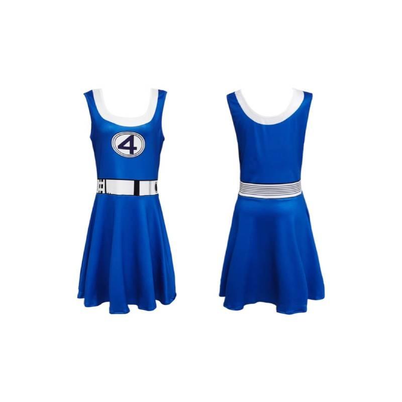 Cosplay Four Fantastic Costume Cartoon Jumpsuit Halloween Party Fashion Gift