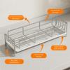 Stainless Steel Sink Drain Rack Large Capacity Soap Sponge Holder  Bathroom