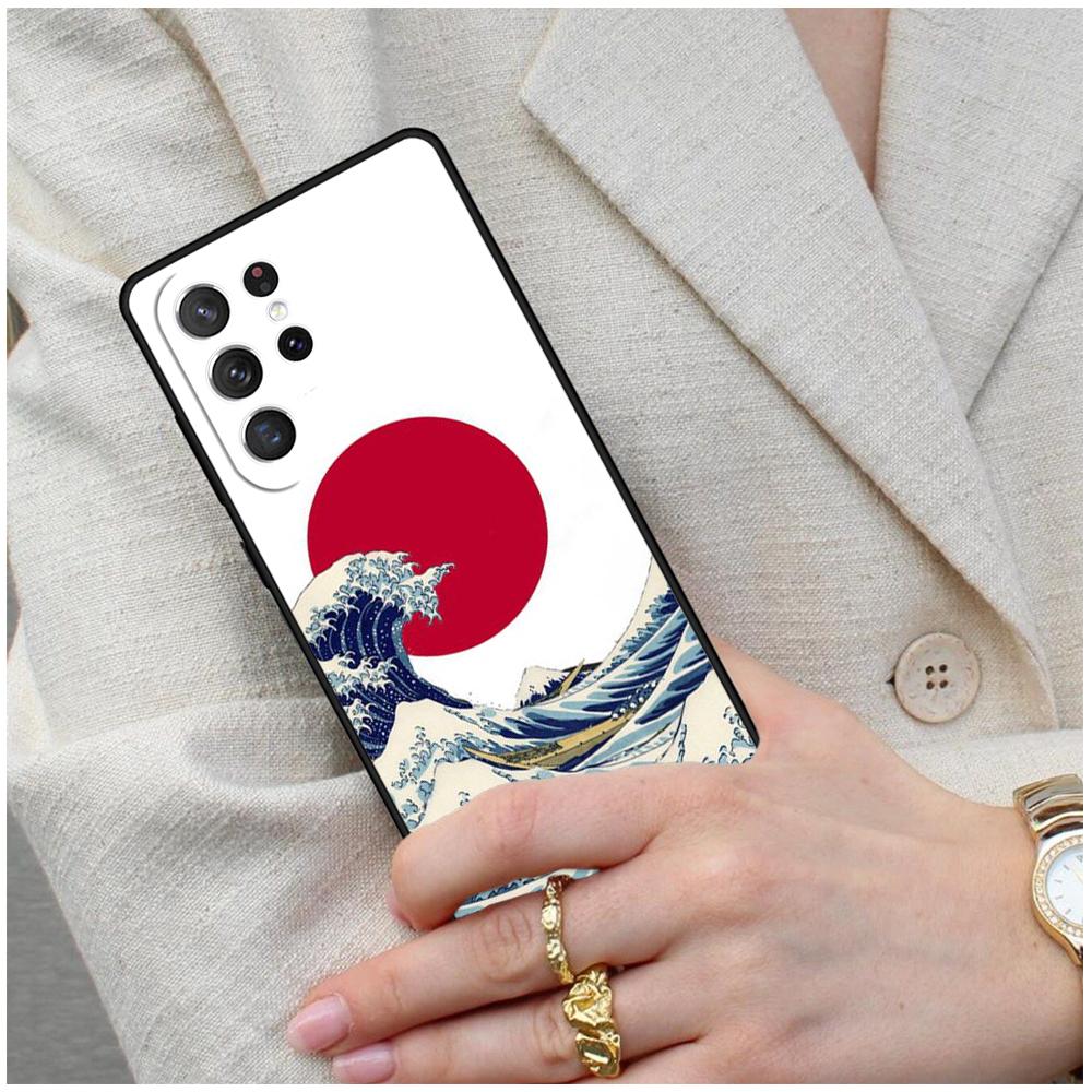 Japanese Wave Anime Dragon Cell Phone Case for Samsung Galaxy S26 Ultra S25 S24 S23 S22 S21 S20 Note10 Cover