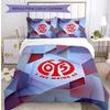 Set Lenzuola 3 Pezzi Stampato FC Mainz Traspirante Copripiumino con Federe Biancheria da Letto Decorativa per Camera da Letto Casa