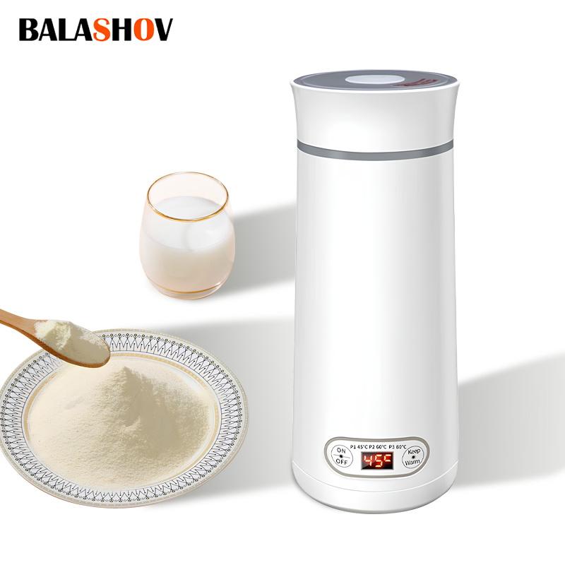 Portable Stainless Steel Kettle Mini Electric Bottle Thermal Cup For Boil Hot Water Baby Milk Powder