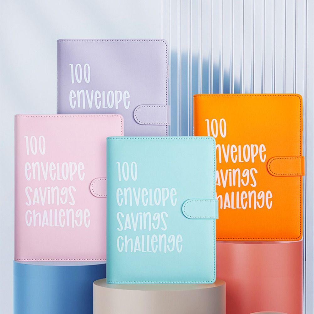Colorful 100 Day Challenge Budget Binder Loose-leaf Saving Money Organizer  Journal Planner