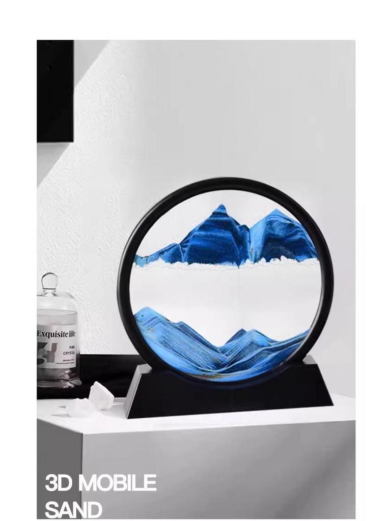 3D Quicksand Hourglass Art Decor for Living Room or Office - Creative Landscape Design