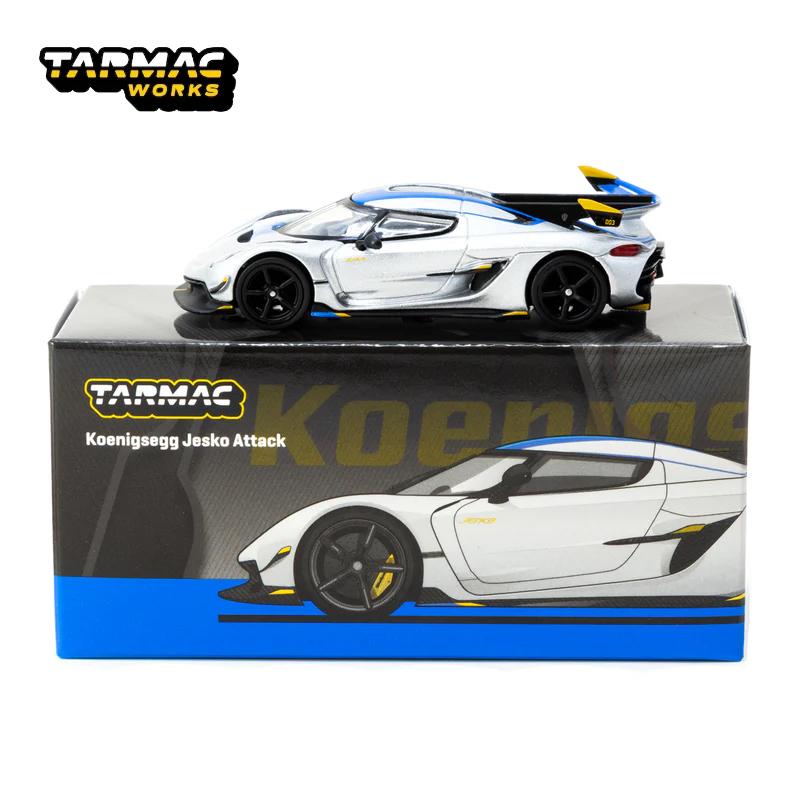 

TW 1:64 Tarmac Works Koenigsegg Jesko Attack Silver Alloy car model