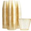 50pcs/set 270ml Disposable Plastic Cups Glitter Whiskey Juice Mousse  Cup Champagne Glass For Party