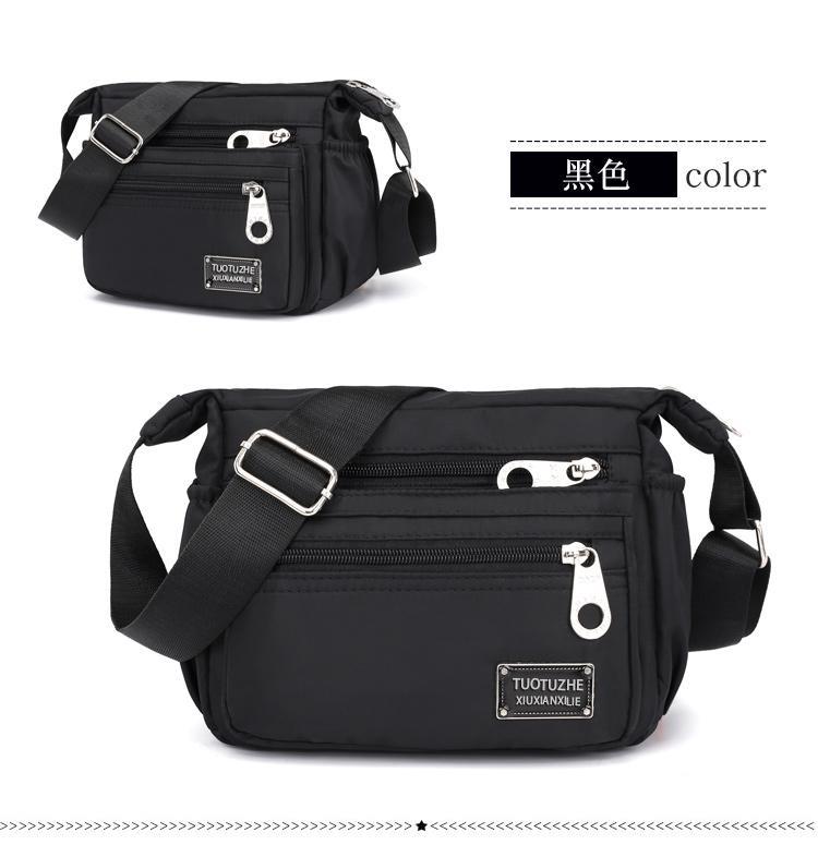 

Nylon cloth messenger bag women s 2025 new fashion trendy middle-aged women s bag Korean version casual shoulder bag
