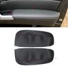 For 07-12 Acura RDX 2xBlack Leather+Red Thread Front Door Panel Armrest Cover