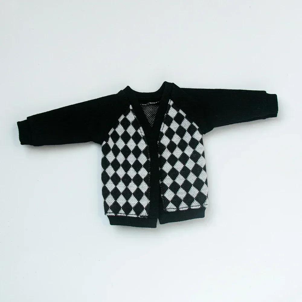 Blyth Clothes Mini skirt plaid cardigan pleated skirt student suit casual sweater jacket shirt Ymy Ob22 24 27 Doll Accessories