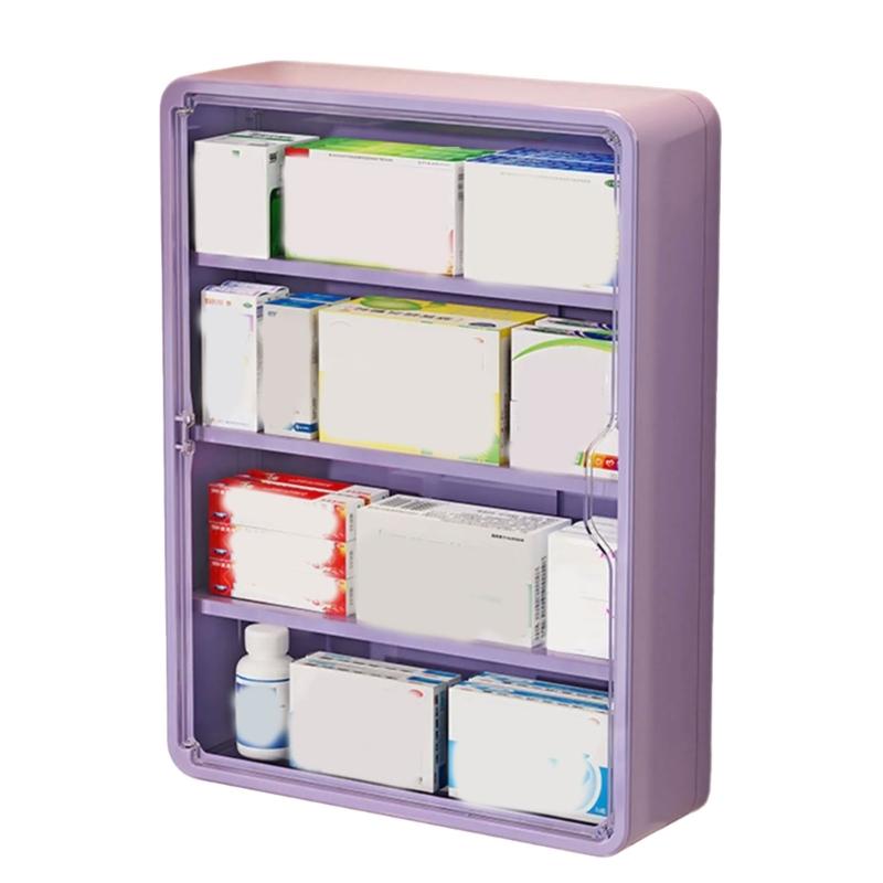 Space Saving Wall Mounted Storage Box Large Capacity Multi Tiers Organiser With Easy Installation For Small Spaces