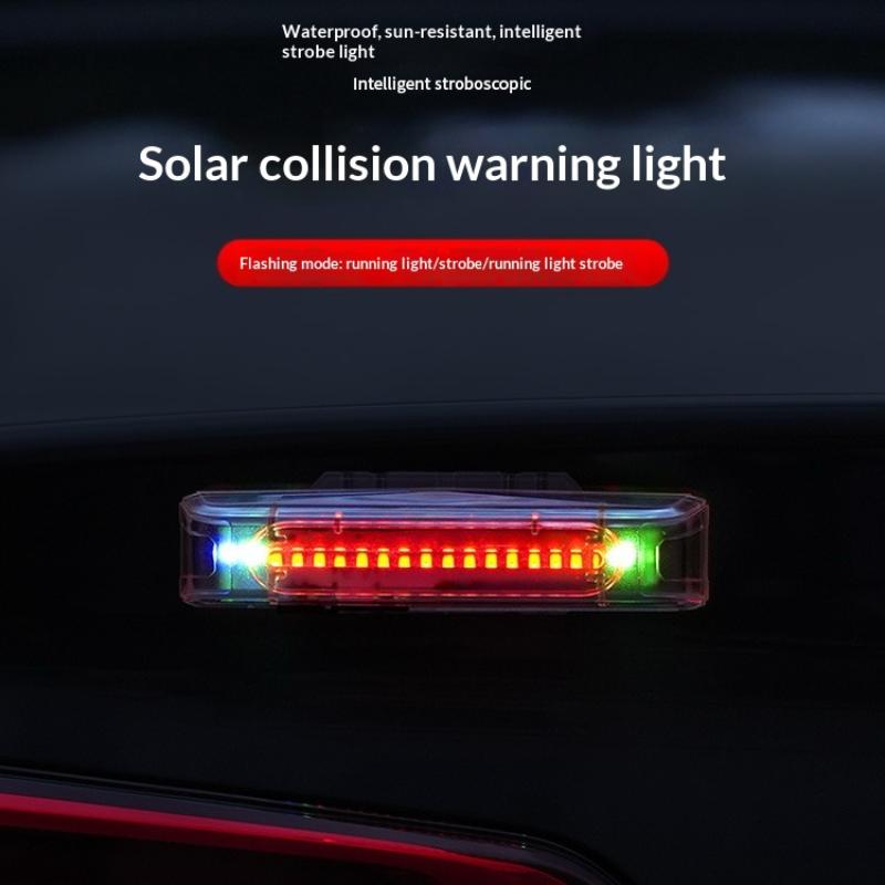 Solar Strobe Light Solar Led Tail Warning Lights Flash Lights Vehicle Strobe Lights Waterproof Anti Collision Lights For Trucks