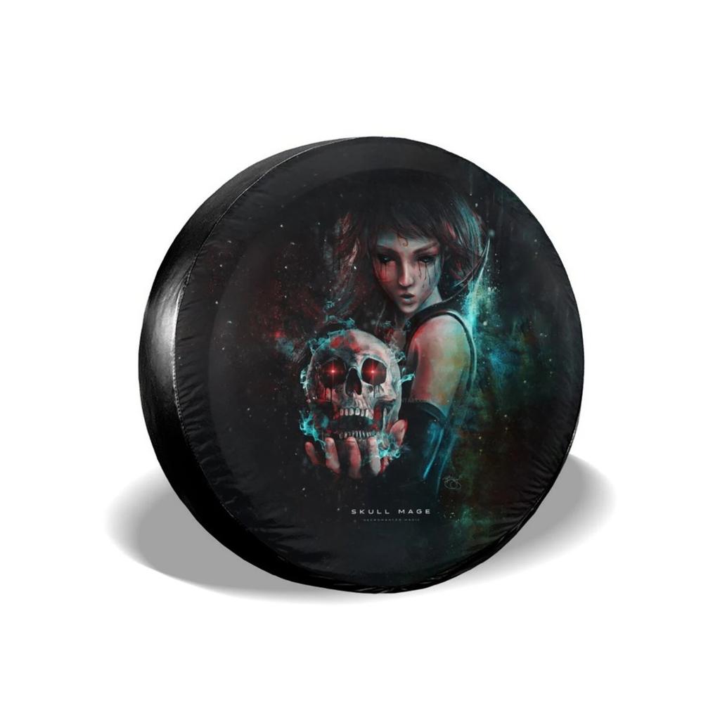 Skull Spare Tire Cover Sugar Skull Lover  Spare Tire Cover Halloween Gift Funny  CAR COVER Accessories Spare Covers