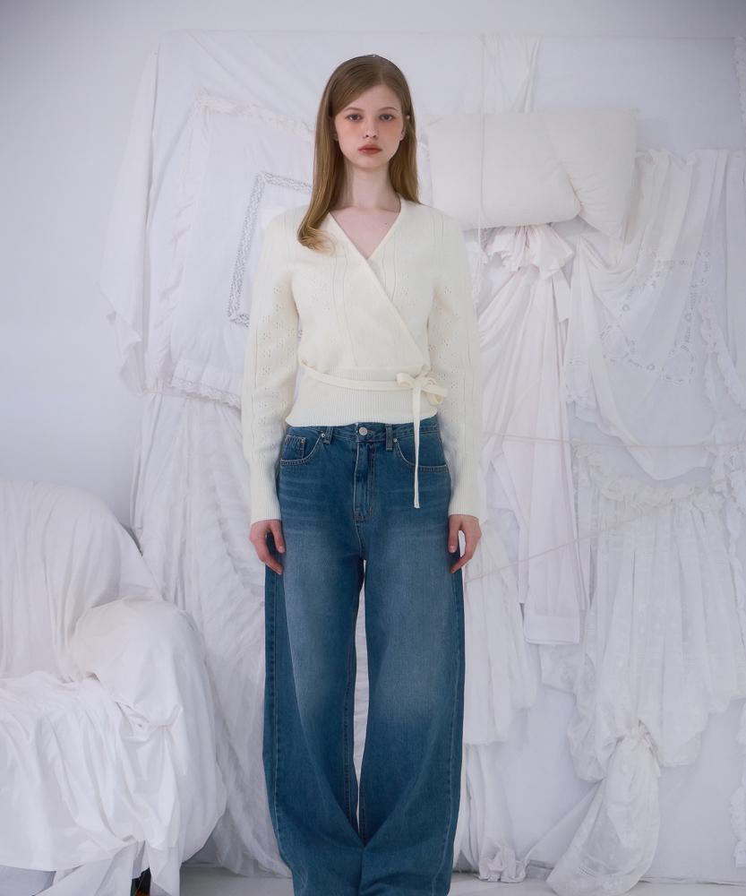ROSEFRANTZ Muse Wrap Rib Knit [Ivory]