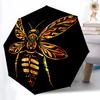 1pc Bee Art Automatic Open/Close Umbrella, Windproof, Folding Compact Umbrella with Lightweight Design for Women/Men055