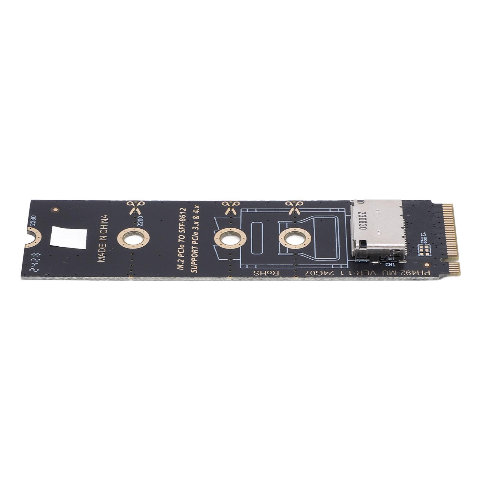 

Картка хост-адаптера PCIE 3.0 M.2 Mkey до Oculink SFF-8611 SFF-8612 для PCIe NVMe SSD PH492-MD