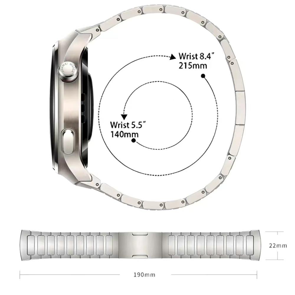 No Gaps Original Titanium Metal Strap For Huawei Watch 4 Pro Luxury Bracelet For Huawei Watch 4 Pro Business WatchBand Correa