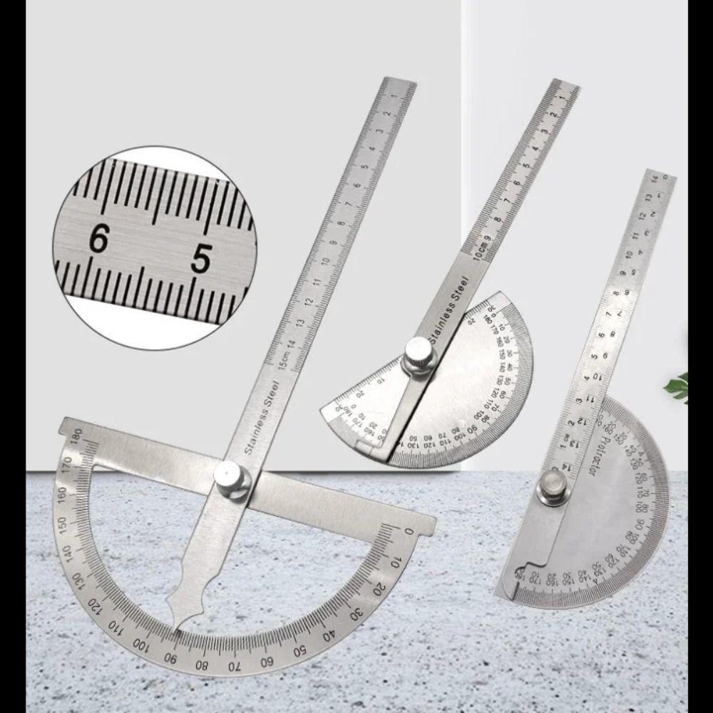 Angle Ruler 180 Degree Protractor Goniometer Adjustable Protractor  Measuring Instrument Tools