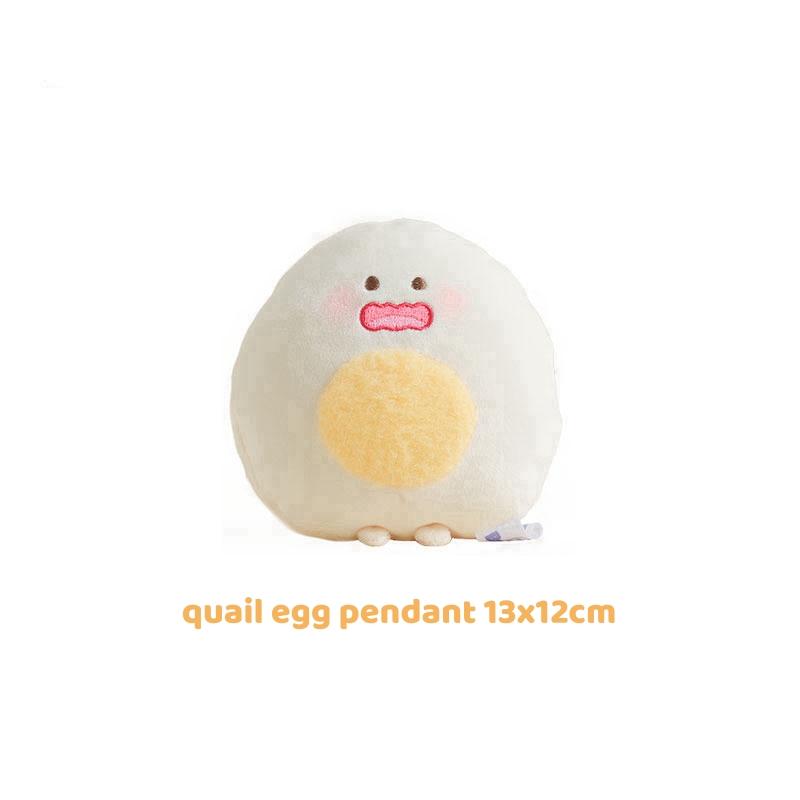 Cartoon Hotpot Food Plush Keychain Kawaii Bag Pendant Button Mushroom Crab Claw Hanging Ornament Food-Themed Toy Accessory Gift