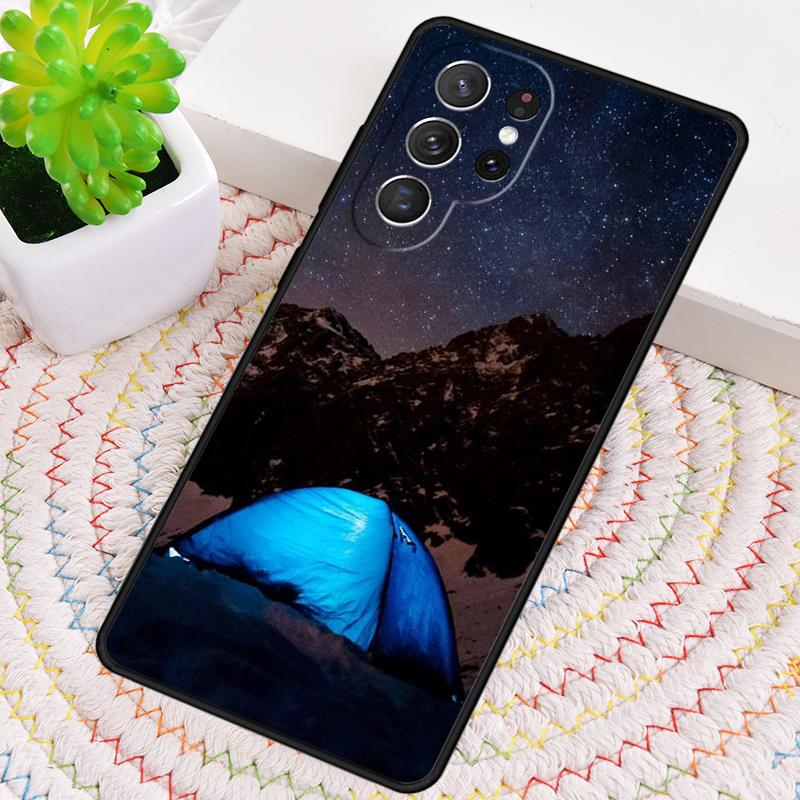 Camping Nature Mountain soft Phone Case for Samsung Galaxy note 10 pro S26 Ultra S23 S24 FE S25 S21 S22 PLUS shockproof Cove