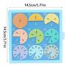 Wooden Magnetic Fraction Learning Kits For Elementary Students Educational Math Manipulatives