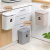 Hanging Kitchen Trash Can 2.4 Gallon Under Sink Door Trash Bin Collapsible Mini