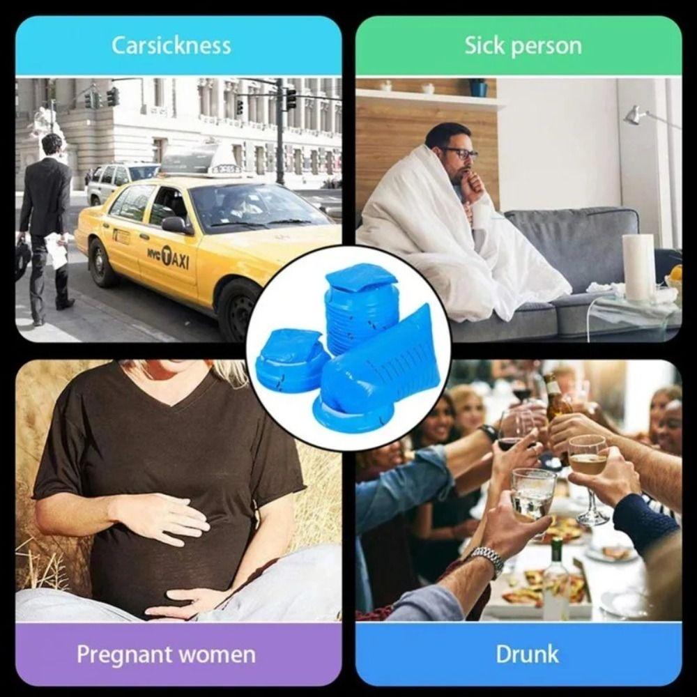 10Pcs Portable Nausea Vomit Bag Leak Resistant Vomit Cleaning Bag  Motion Sickness