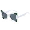 2024 Luxury Oversized Cat Eye Sunglasses for Men Women Fashion Brand Colorful Frame Sun Glasses UV400 Eyewear for Travel Driving