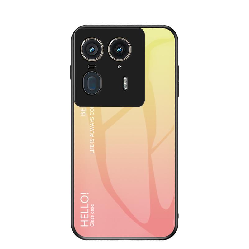 For Motorola Edge 50U X50U 50 Pro 50F 40 Neo 40 30U 30 20 Gradient Textured Glass Phone Case