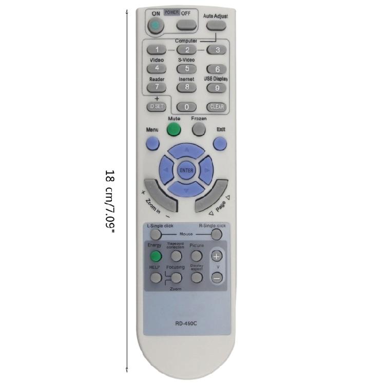 Remote Control Replacement for NEC Projector Rd-450c Long Control Distance