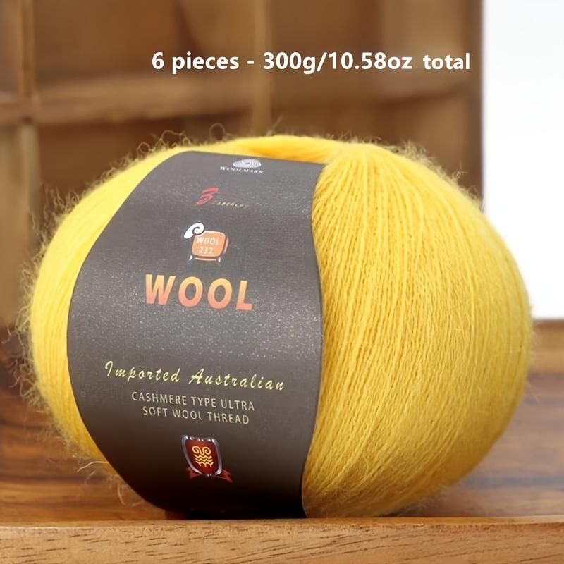 1PC Luxurious Wool Yarn Ultra Soft Anti-Pilling DIY Kit for Crochet & Hand Knitting Warm and Comfortable Wool Yarn 211g/10.58oz