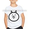Game The Battle Cats T Shirt Banban Garden O-Neck Tshirt Cartoon Tops Tees Children Anime T-shirt Summer Clothes Camiseta