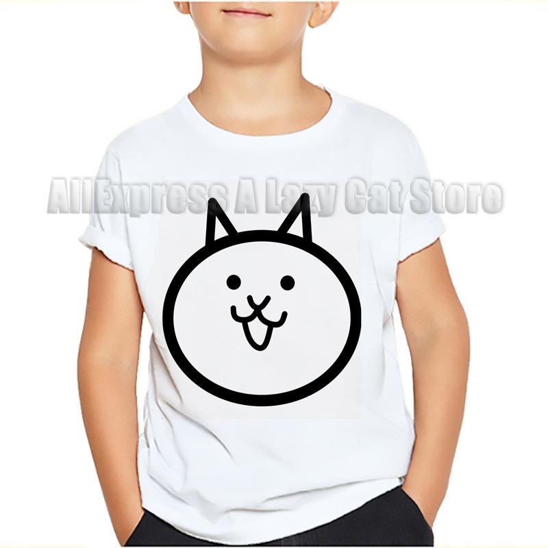 Game The Battle Cats T Shirt Banban Garden O-Neck Tshirt Cartoon Tops Tees Children Anime T-shirt Summer Clothes Camiseta