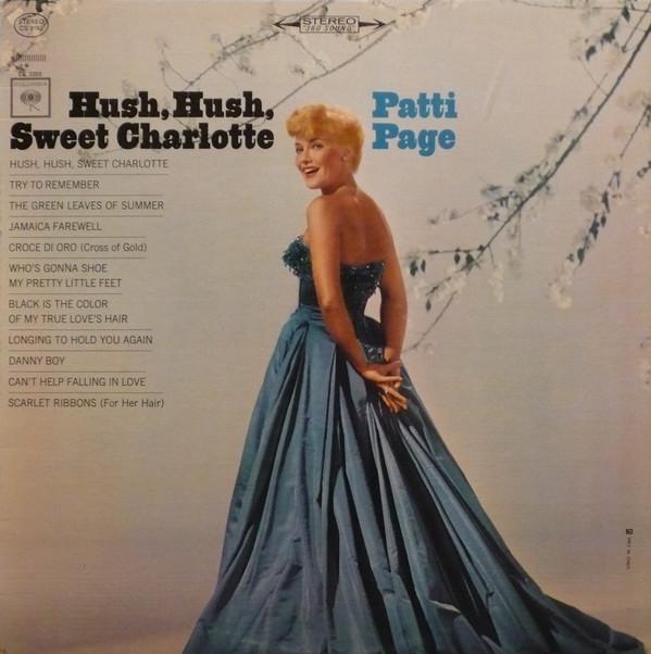 LP Record PATTI PAGE  Hush Hush Sweet Charlotte CS9153 COLUMBIA 1965 Canada Jazz Used