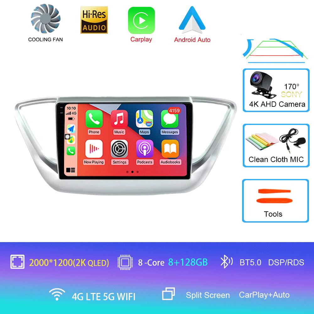 Android 14 Car Radio For Hyundai Solaris 2 2017 - 2020 Multimedia Video Player Navigation Stereo No 2din 2 Din Dvd